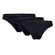 Kit 3 Calcinhas Tanga Básica Lamore Miance Adulto Em Cotton - PRETO-PRETO