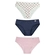 Kit 3 Calcinhas Miss DelRio Infantil Em Cotton - K49-BC/FRESA-MA-AD
