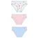 Kit 3 Calcinhas Miss DelRio Infantil Em Cotton - K46-NT/LUA-CH-AR