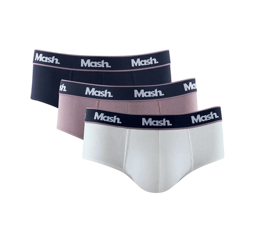 Kit 3 Cuecas Slip Mash Adulto Em Cotton