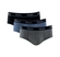 Kit 3 Cuecas Slip Mash Adulto Em Cotton - PT00-PTO/GRAFITE