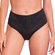 Calcinha Cintura Alta Duloren Com Renda Control Top - PRETO-PRETO