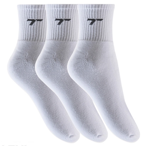 Kit 3 Pares Meias Cano Médio Torp Atoalhada Esportiva Cores Sortidas Em Algodão