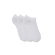 Kit 3 Pares Meias Invisível Torp Masculinas Em Algodão - BRANCO-BRANCO