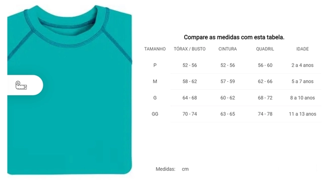 Tabela de Medidas