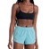 Shorts Praia She Feminino Adulto Liso Microfibra - AZ00-AZUL CLARO