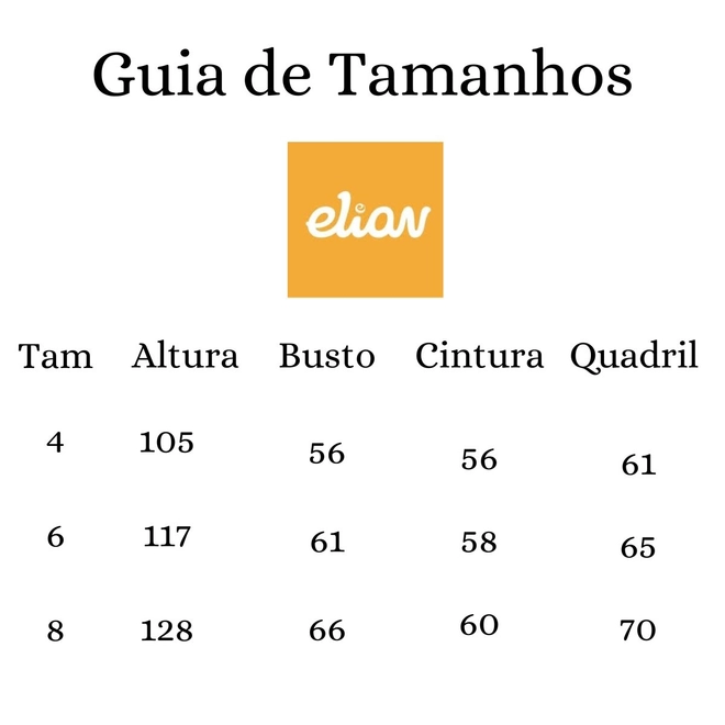 Tabela de Medidas
