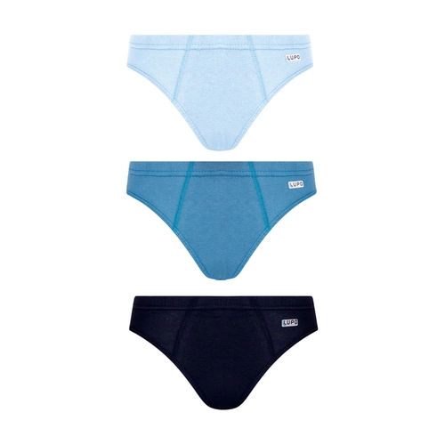Kit 3 Cuecas Slip Lupo Kids Infantil Em Algodão