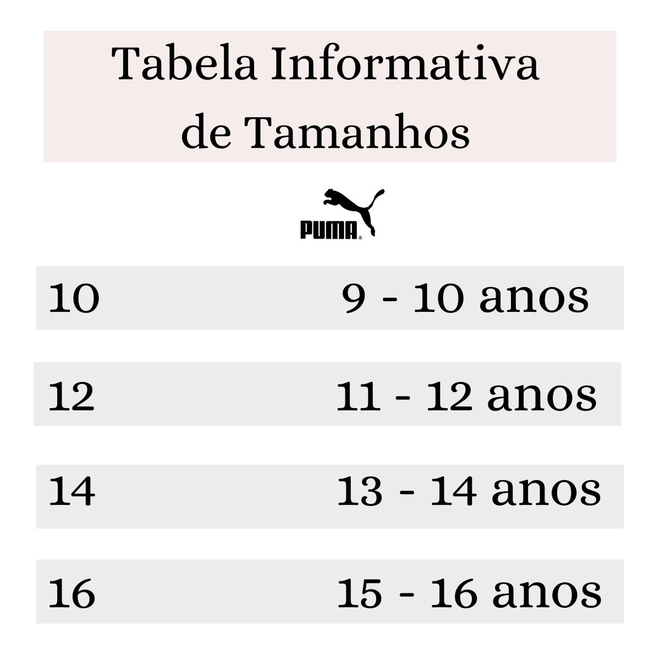 Tabela de Medidas