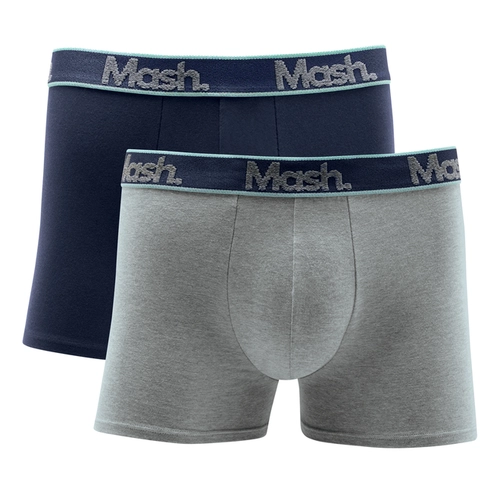 Kit 2 Cuecas Boxer Mash Cotton Cós Color Mescla