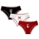 Kit 3 Calcinhas Disney Minnie Mouse Infantil Algodão Confecções Evanilda - SORTIDO-SORTIDO