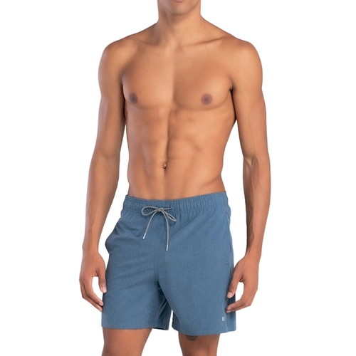 Shorts Praia Mash Masculino Adulto Liso Mesclado Microfibra