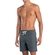 Shorts Praia Casual Mash Masculino Adulto Liso Microfibra - CZ01-CINZA MEDIO