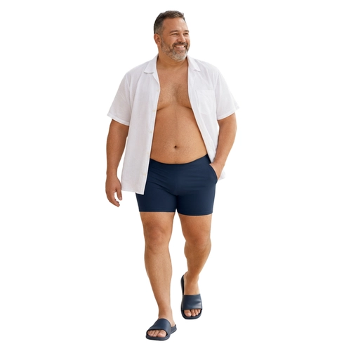 Sunga Boxer Mash Adulto Plus Size Lisa UV50+