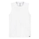 Blusa Regata Marialícia Feminino Adulto Básica Gola Alta Malha Canelada - BRANCO-BRANCO