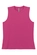 Blusa Regata Marialícia Feminino Adulto Básica Gola Alta Malha Canelada - pink-pink