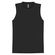 Blusa Regata Marialícia Feminino Adulto Básica Gola Alta Malha Canelada - PRETO-PRETO