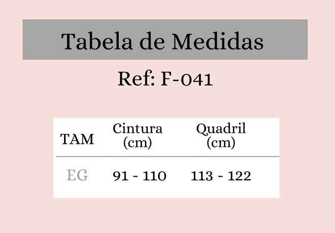 Tabela de Medidas