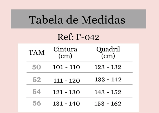 Tabela de Medidas