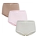 Kit 3 Calcinhas Calçola Yacima Algodão Plus Size - PEROLA/ROSA-PEROLA/ROSA