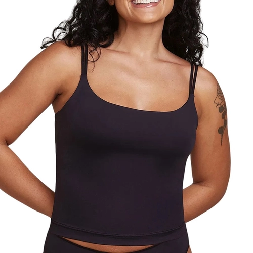 Camiseta Alças Finas Hope Adulto Feminina Com Bojo Removível Sem Costura Em Microfibra