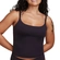 Camiseta Alças Finas Hope Adulto Feminina Com Bojo Removível Sem Costura Em Microfibra - PTO-PRETO