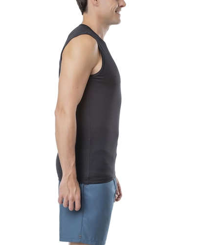 Camiseta Regata Fitness Elite Masculino Adulto Gola Careca em Microfibra