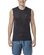 Camiseta Regata Fitness Elite Masculino Adulto Gola Careca em Microfibra - PTO-PRETO