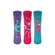 Kit 3 Pares Meias Cano Curto Lupo Kids Infantil Feminina Estampadas Algodão - 0917-ROXO/PINK/VERDE