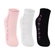 Kit 3 Pares Meias Cano Curto Lupo Kids Infantil Feminina Estampadas Algodão - 0923-ROSA/BCO/PTO