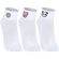 Kit 3 Pares Meias Cano Curto Lupo Kids Infantil Feminina Estampadas Algodão - 0927-BCO