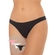 Kit 3 Calcinhas Tanga Delcotton Básica Em Algodão - H0-PRETO/BRANCO/ROSA