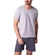 Pijama Manga Curta Lupo Masculino Adulto Gola V Meia Malha Algodão - 8830-CHUMBO