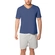 Pijama Manga Curta Lupo Masculino Adulto Gola V Meia Malha Algodão - 0771-azul-0771-azul
