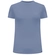 Blusa Lunender Feminina Adulto Básica Manga Curta Canelada Em Viscose - 001231-AZUL NIQUEL