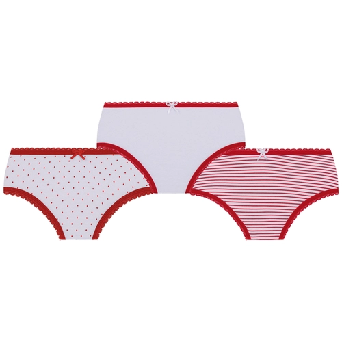 Kit 3 Calcinhas Lupo Lobinha Infantil Estampadas Algodão