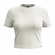 Blusa Lunender Feminina Adulto Básica Com Manga Curta Em Viscose Canelada Tracy - BRANCO -OFF WHITE