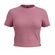 Blusa Lunender Feminina Adulto Básica Com Manga Curta Em Viscose Canelada Tracy - ROSA AGATA-ROSA AGATA