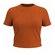 Blusa Lunender Feminina Adulto Básica Com Manga Curta Em Viscose Canelada Tracy - LARANJA TAURI-LARANJA TAURI