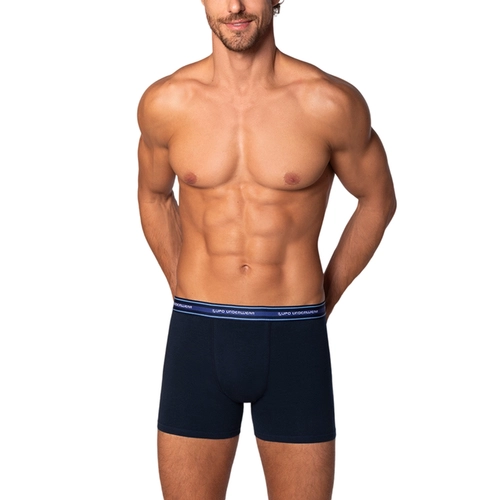 Cueca Boxer Lupo Adulto Algodão Com Elastano