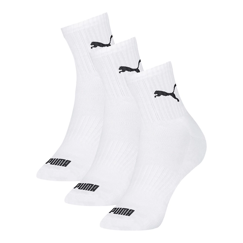 Kit 3 Pares Meias Cano Médio Esportiva Puma Masculina Adulto Algodão