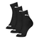 Kit 3 Pares Meias Cano Médio Esportiva Puma Masculina Adulto Algodão - 997-PTO