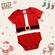 Body Manga Curta Mafessoni Estampas Sortidas De Natal Mamãe Noel E Papai Noel - SORTIDO-SORTIDO