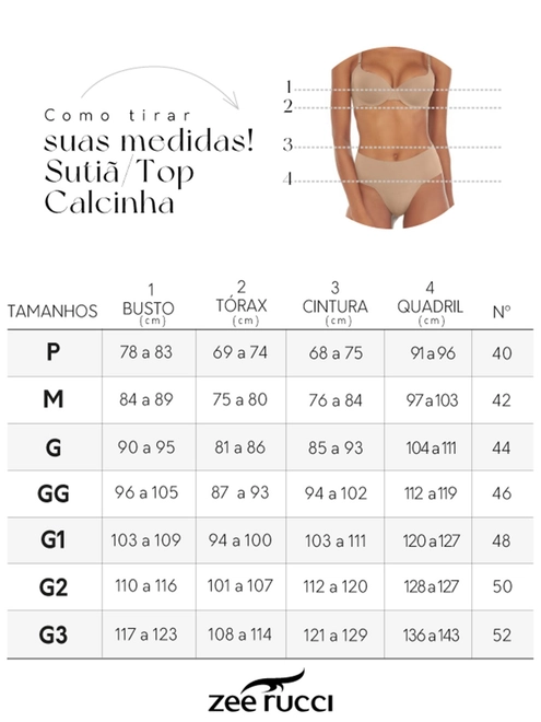 Tabela de Medidas