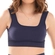 Top Fitness DelRio Feminino Adulto Bojo Removível Sem Costura Em Microfibra - AZUL SKY-AZUL SKY