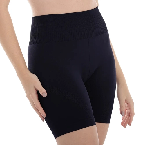 Bermuda Fitness DelRio Feminina Adulto Sem Costura Cintura Alta Microfibra