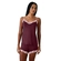 Pijama Short Doll Alças Finas Hope Adulto Em Viscose E Renda Moon - VNP-VINHO DO PORTO