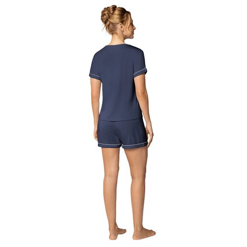Pijama Lupo Feminino Adulto Manga Curta Viscose Com Elastano