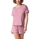 Pijama Lupo Feminino Adulto Manga Curta Viscose Com Elastano - 5020-ROSA