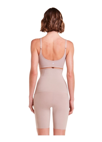 Bermuda Modeladora Abdominal Plie Control Long em Microfibra